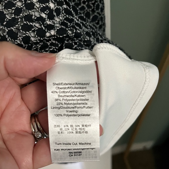 DKNY navy fit and flare dress. NWT - Picture 7 of 7